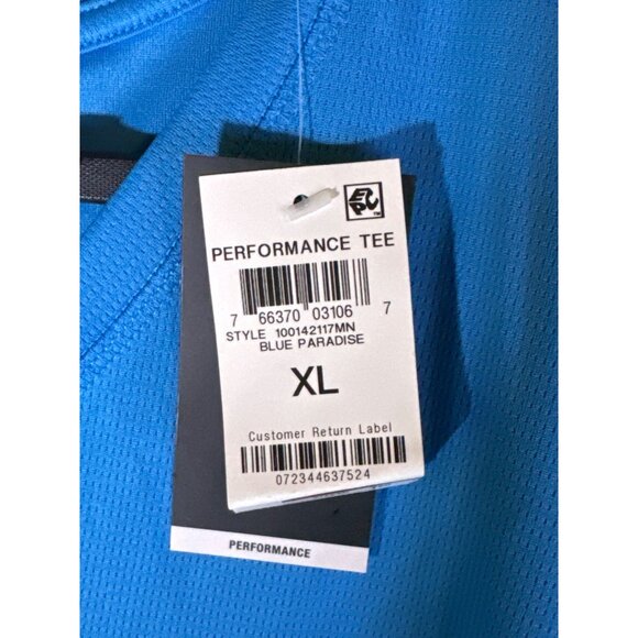 ID Ideology Men's Birdseye Mesh V-Neck T-Shirt, Blue, Size XL, NWT - Picture 4 of 4